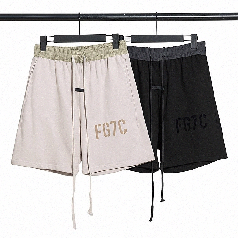 

2021 summer new European and American fashion brand men' FG7C street fashion casual shorts pants wholesale x2wL#, Black