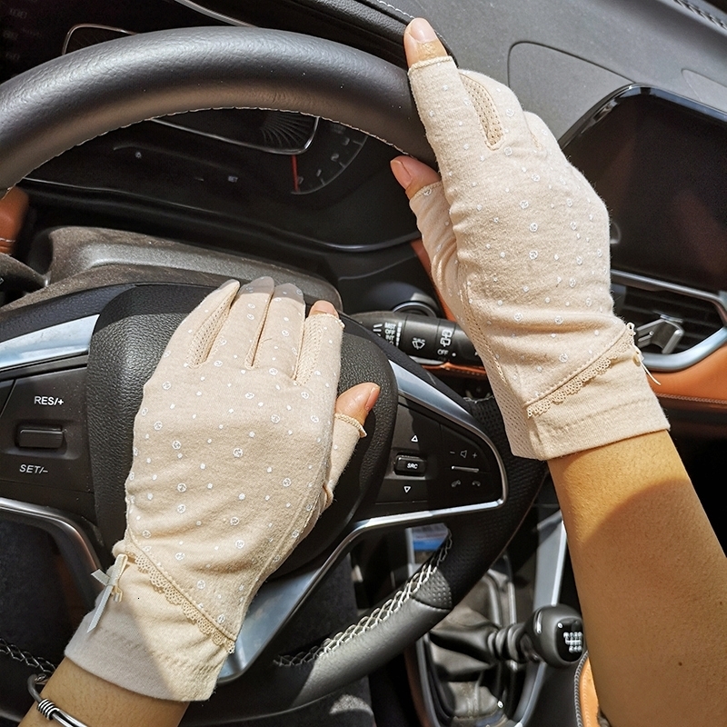 

Sleevelet Arm Sleeves 2023 Fashion Women's Short Spring Summer Cycling Half Finger Thin Cotton Sun Protection Anti UV Sunscreen Driving Gloves 230414