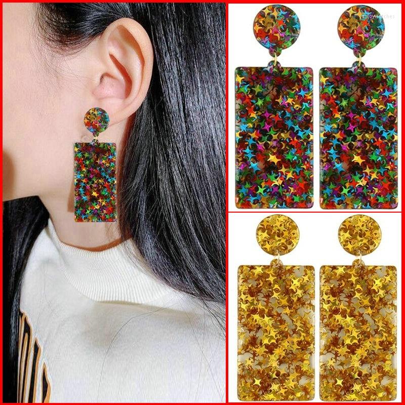 

Dangle Earrings Oorbellen Resin Long Pendant For Women Fashion Statement Female Glamour Bijoux Geometric Jewelry 2023