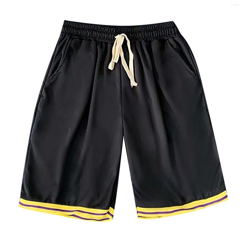 

Gym Clothing Summer Breathable Sports Shorts Student Basketball Game Pants Teen Slacks Beach Linden Street Quick I Men's Mesh, Black
