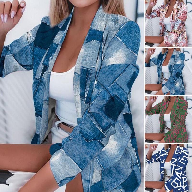

Women' Suits Women Blazer Anti-Pilling Suit Jacket Versatile Warm Stylish Button Placket Single Breasted Winter Formal Coat, Blue