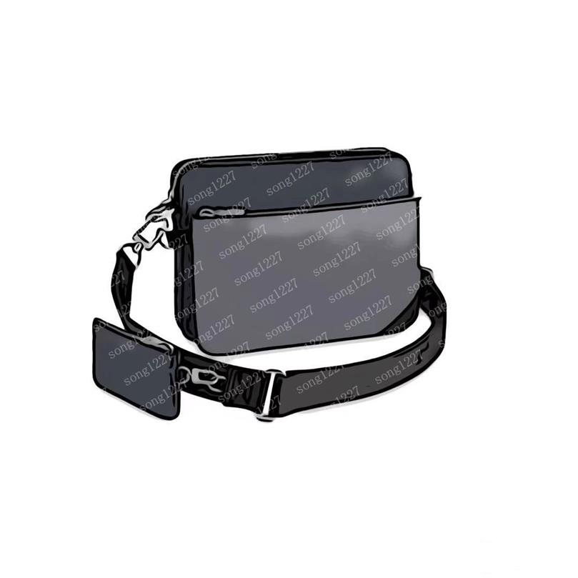

Luxurys Designers Bags L 69new Honeysuckle men's three-piece satchel 433 Messenger small postman bag for slanting suitable th281p, Black big grid (50017)