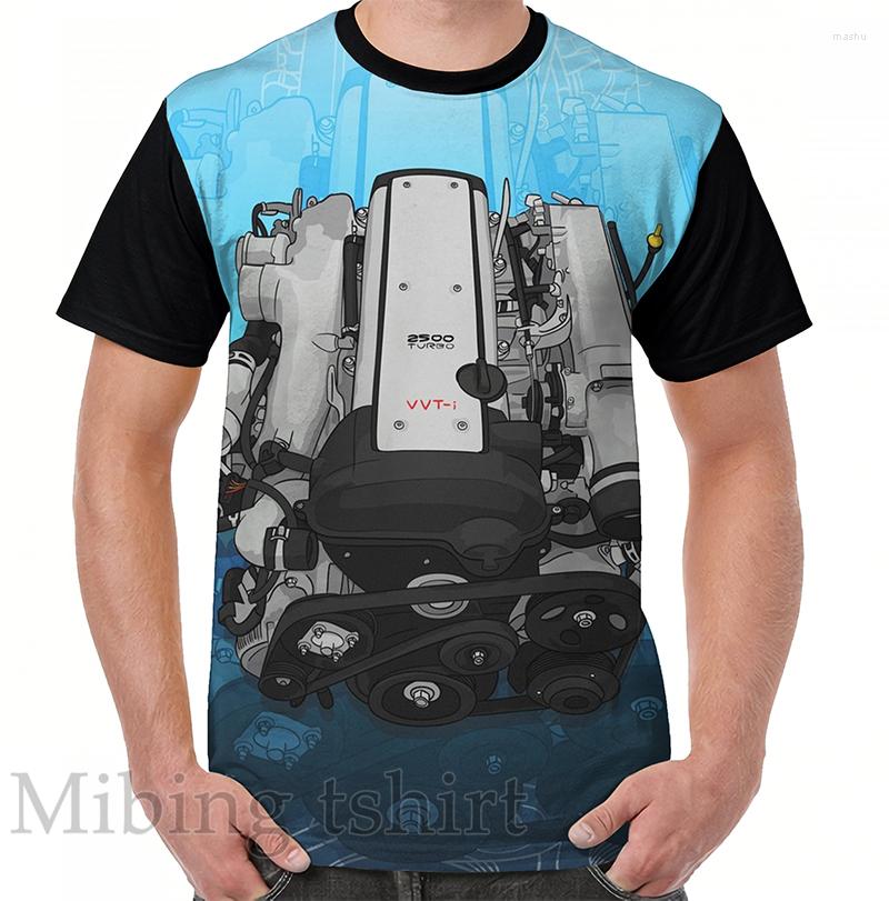 

Men' T Shirts Funny Print Men Shirt Women Tops Tee 1JZ Engine With Background Graphic T-Shirt O-neck Short Sleeve Casual Tshirts
