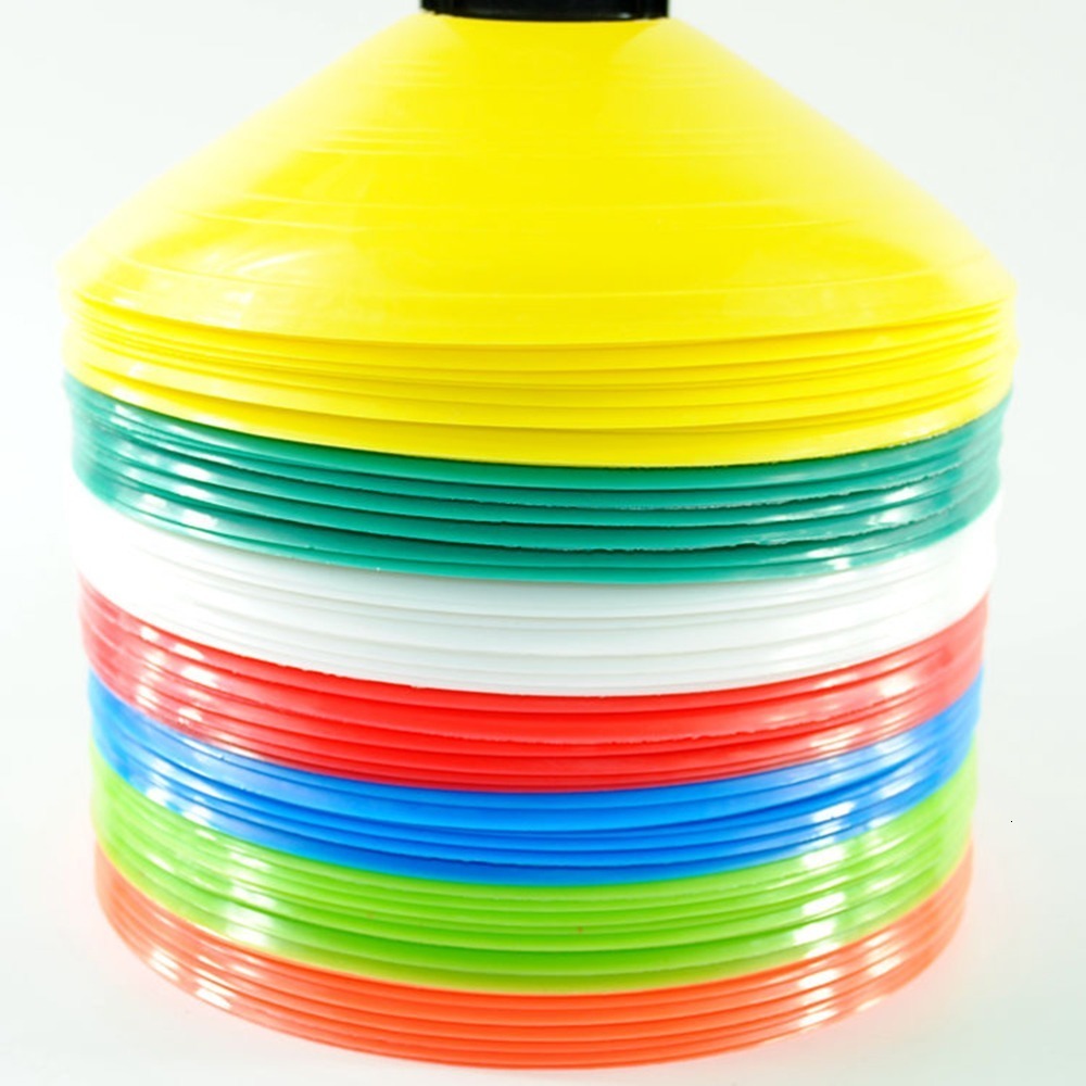 

Sports Gloves Outdoor Sport Football Soccer Rugby Speed Training Disc Cone Cross Track Space Marker Inline Skating 10PCS 230413, Red