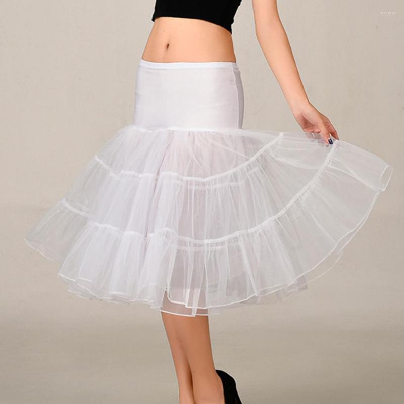 

Skirts Women Underskirt Crinoline Elastic Waist Ruffle High Wedding, Black