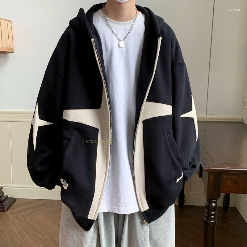 

Men' Hoodies Large Cotton Hooded Jackets Men Women Europe America Street Fashion Zipper Sweatshirt Spring Hoodie Loose Casual Trendy Tops, Love