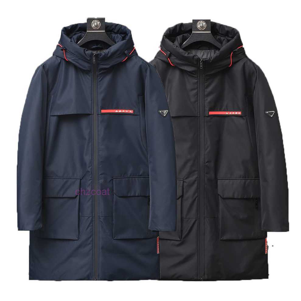 

Same style clothing 22FW Italy Famous luxury Men Long Down Jackets Winter Hooded Coat Red Label Comfortable And Warm Jacket Business Casual Man Clothing M-3XL TGO8, Navy