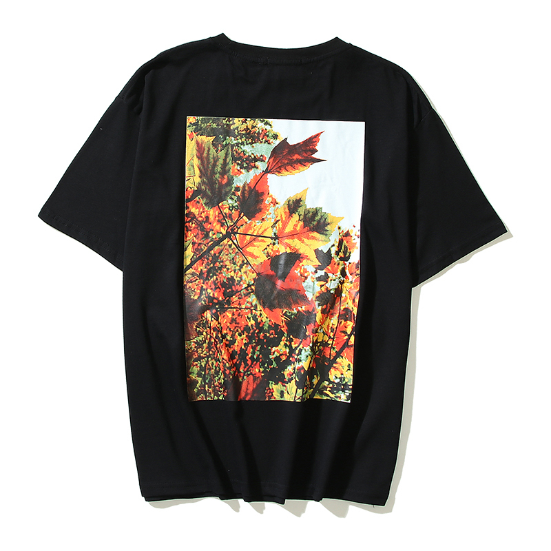 

Summer fears Men's Designer essen t shirt Men's Forest Landscape Printing Women's cotton Tees Short Sleeve Shirt Men's Loose of god top ESS, The same as real