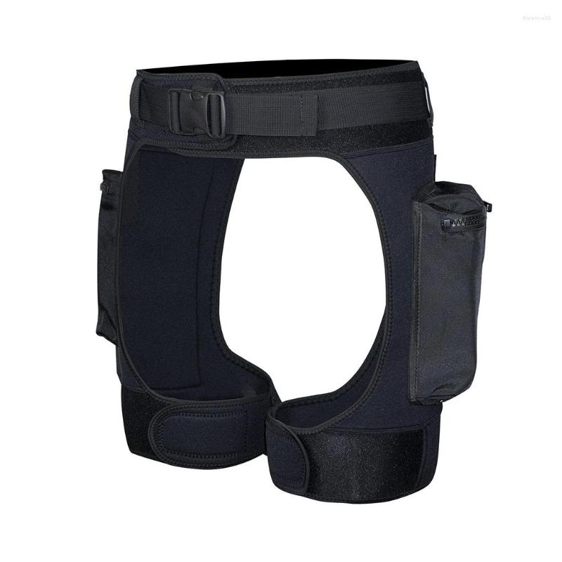 

Men's Swimwear Wetsuit Short Lightweight Scuba Equipment Underwear With Pockets, Black