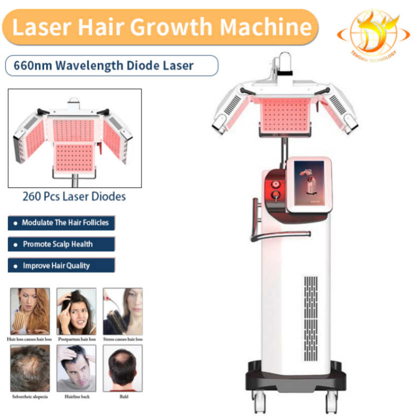 

Beauty Equipment Pdt Red Light Therapy Diode Laser Hair Regrowth Machine Anti-Hair Loss Therapy