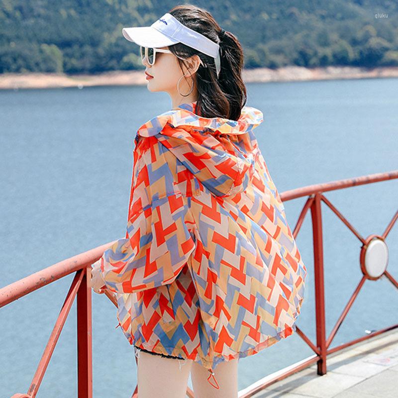 

Women's Jackets 2023 Summer Hooded Women Casual Thin Outerwear Basic Long Sleeves Tops Breathable Sun Protection Cardigan Jacket Q419, Coat