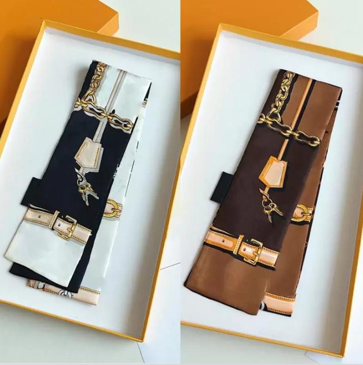 

Designer Handbag Scarf Headbands Women Letter Flower Silk Scraves Bandeaux Bag Hair BANDEAU 8x120cm