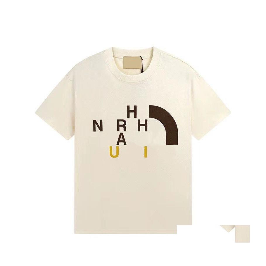 

Men'S T-Shirts Mens Designer Tees Casual T Shirts Shortsleeved Cotton Letterprinted Highquality Lovers Tee Shirt Breathable Drop Del Dhof9