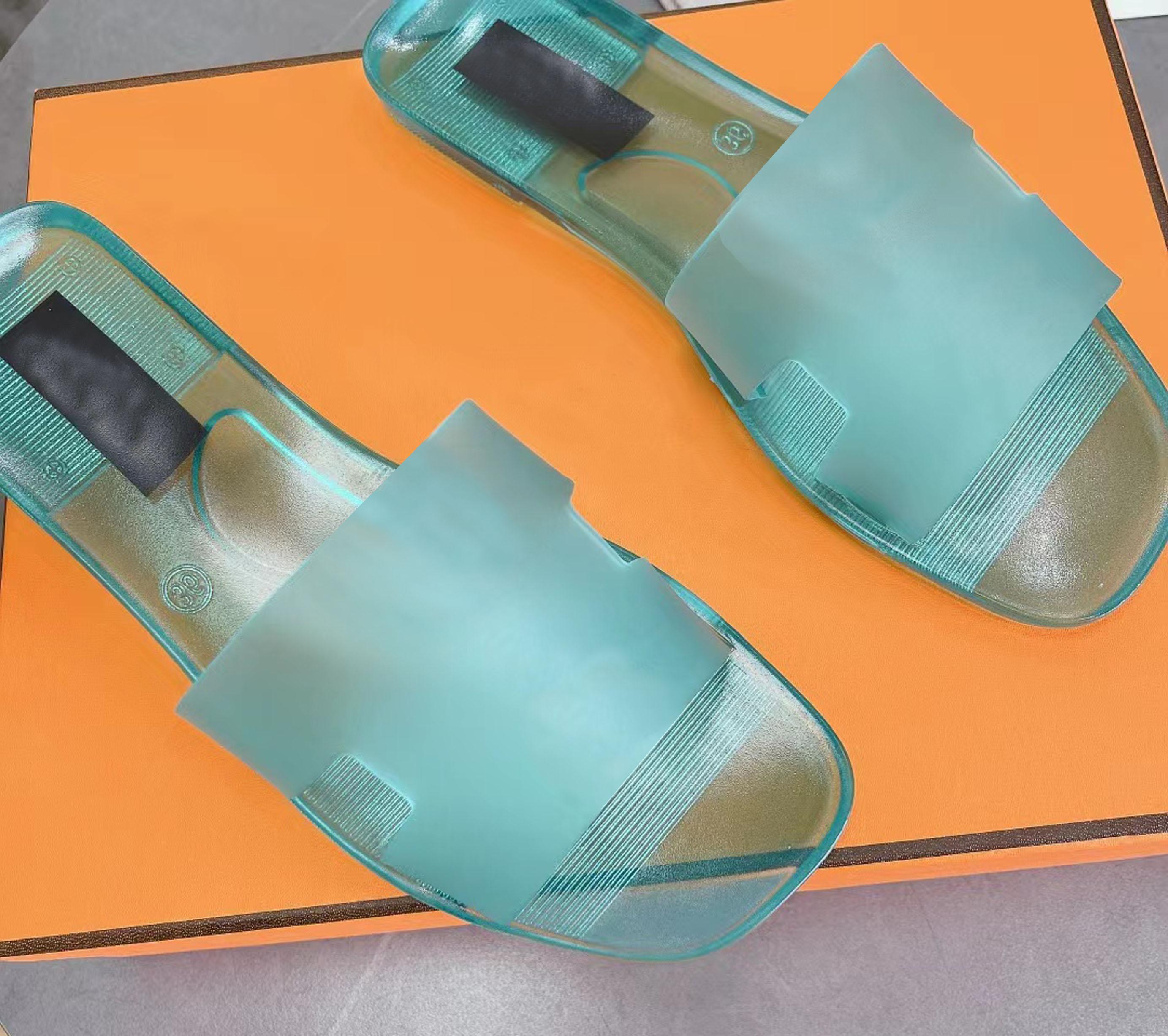 

woman sandals trendy leather crystal carriage H slippers Thunder luxury Oasis lides summer flat rubber sandal beach slide tory A9