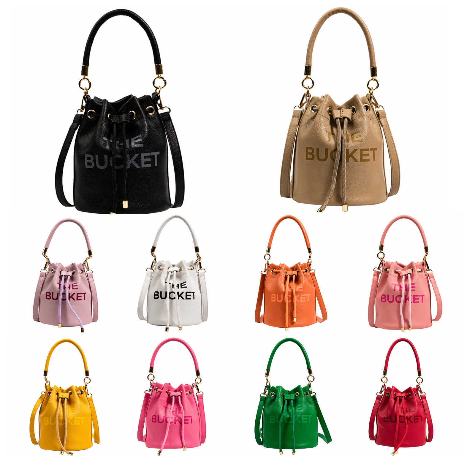 

marc bucket bag leather handbag crossbody bags women handbags womens designers wallet woman fashion allmatch classic totes, Mu11 20/18/18cm