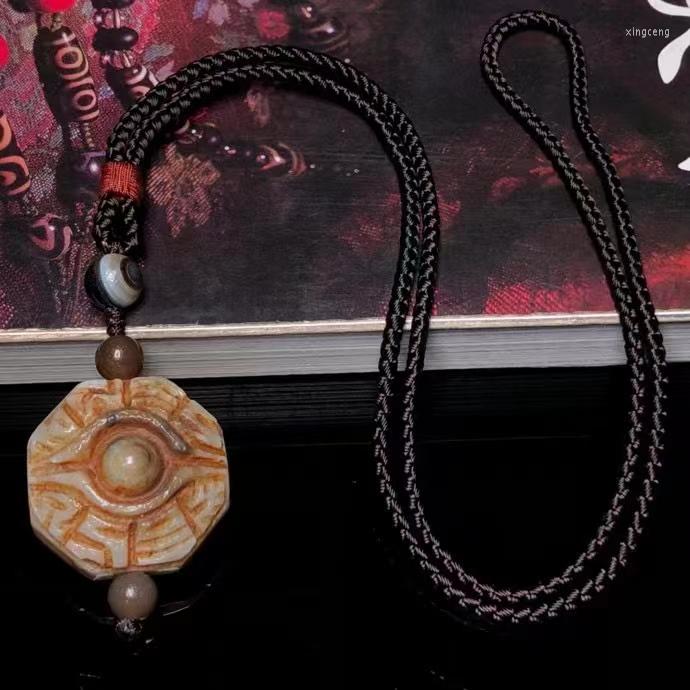 

Chains Baojiang Surface Old Material Buddha's Eye Dzi Beads Agate Stone Boutique Pendant Hand Made Necklace