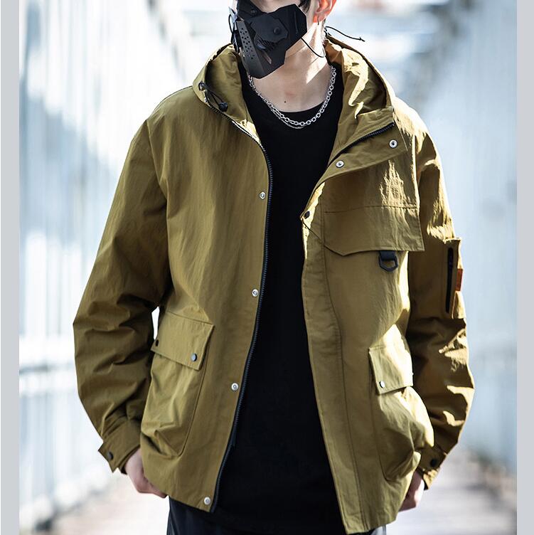 

Coats Top Hooded Jacket Men's Clothing High Street Oversize