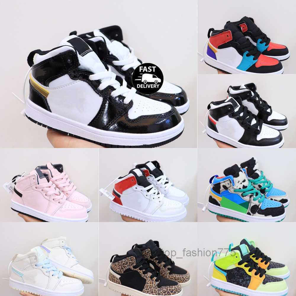 

Luxurys 1s Kids Basketball Mid Shoes Toddlers Mid Digital Pink Barely Orange High OG Hyper Royal Sports Sneakers Jumpman 1 Designers Kids Outdoor Skate Trainers TJDO, Ttdo128