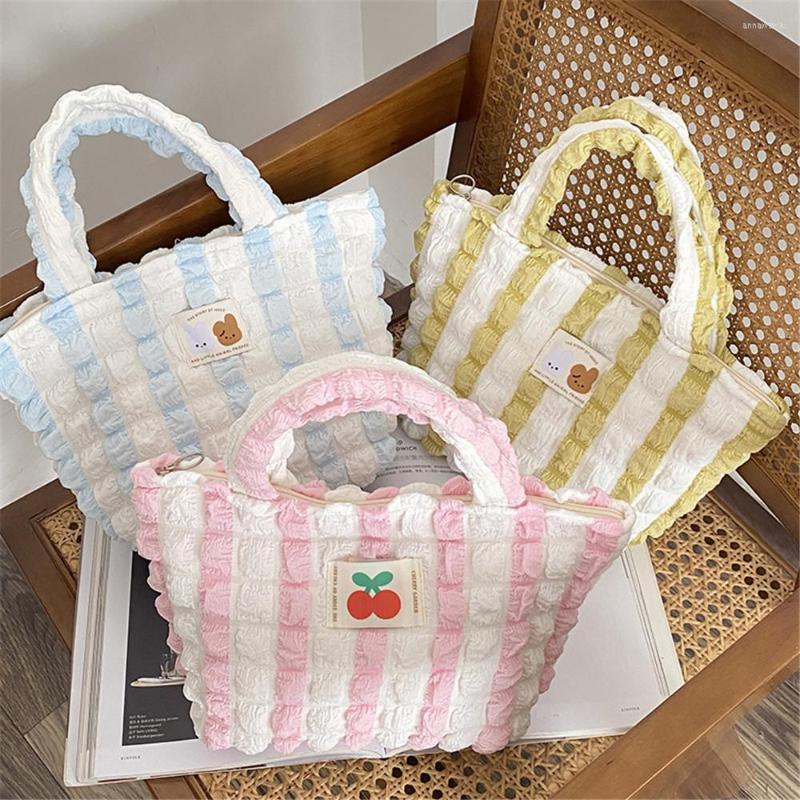 

Shopping Bags Women Mini Zipper Handbag Cute Small Simple Cotton Canvas Tote Bag Lovely Decoration Purse Solid Color Lunch, Olive color