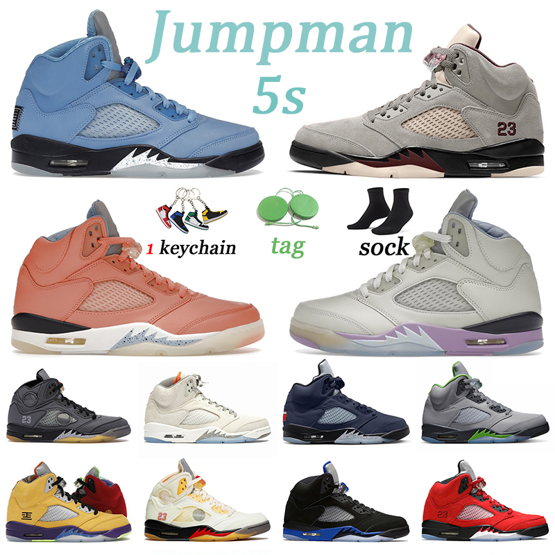 

Men Sneakers Jumpman 5 Basketball Shoes dhgate 5s V High quality UNC University Blue Black Muslin Aqua off DJ Khaled Green Bean Crimson Bliss Green Bean white Women, 40-47 blue suede