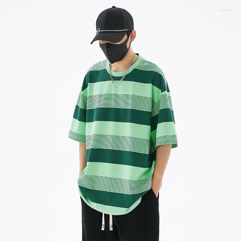 

Men's T Shirts Sport Hip Hop Mens Streetwear T-shirts Casual 2023 Summer Short Sleeves Striped Tshirt Tees Oversize 5XL 6XL Shirt, T2132 b