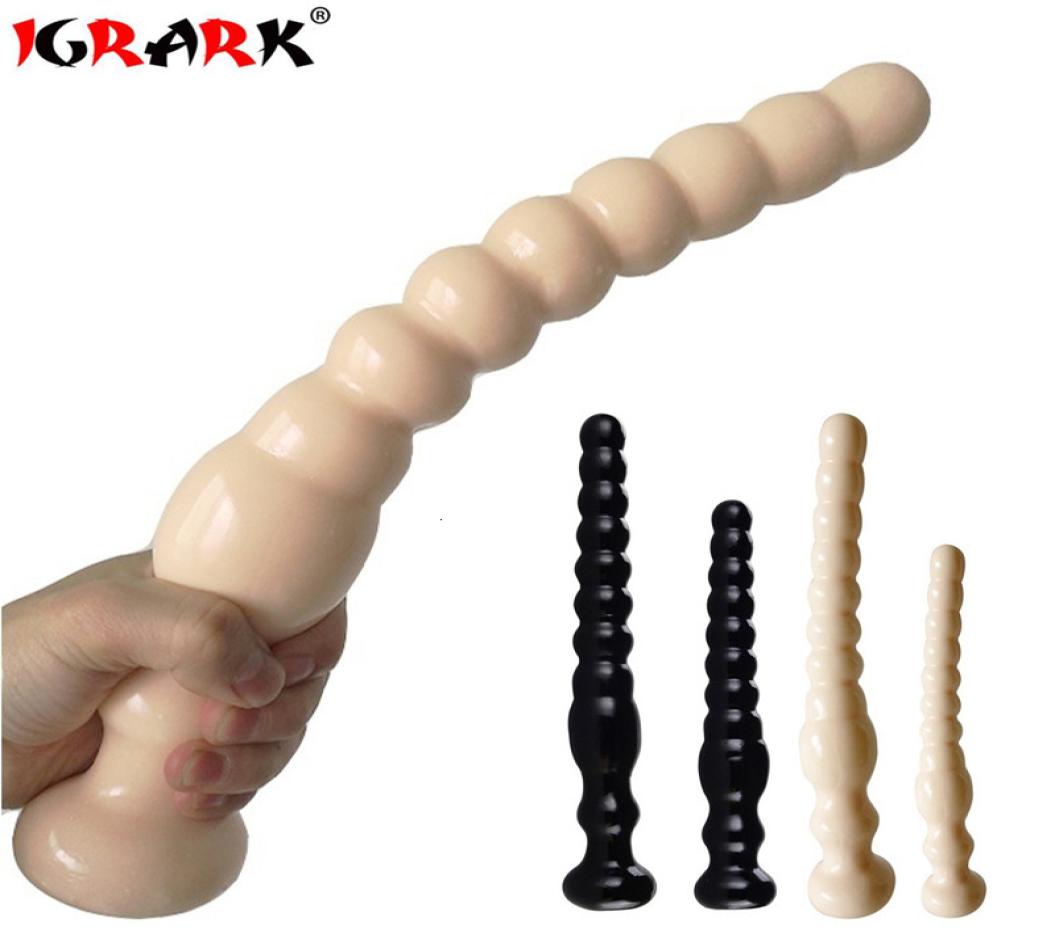 

Long Anal Plug Large Dildo With Suction Cup Butt Plug Anus Backyard Masturbation Adult Sex Toys For Woman Men Prostate Massager Y16409918