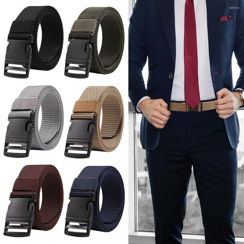 

Belts Durable Webbing Hunting Quick-Release Tactical Strap Quick Buckle Waistband Canvas Nylon Men's Military Belt, Black