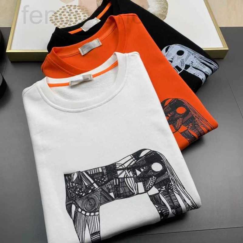 

Men's Hoodies & Sweatshirts luxuriousHigh Version Cotton Mens Sweater Designer Men Women Long-sleeved Tshirt h Horse 3d Print Pullover Coat Oversize y2k hoodie HTUX, White