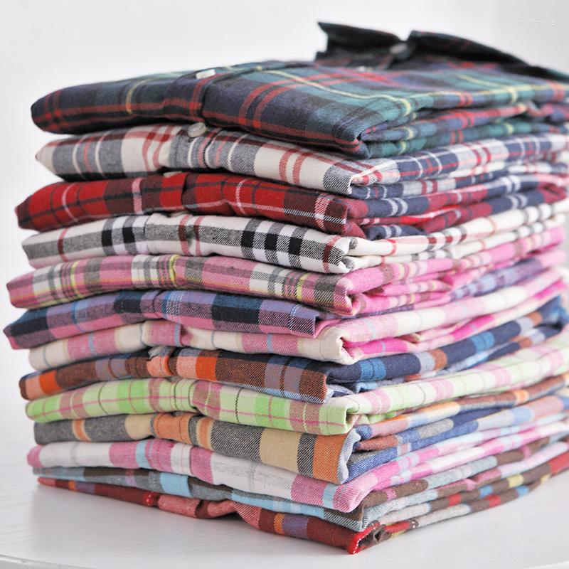 

Women's Blouses 2023 Autumn Fashion Ladies Long Sleeve Casual Cotton Slim Plaid Shirt Women Tops And Clothing Outerwear, 910