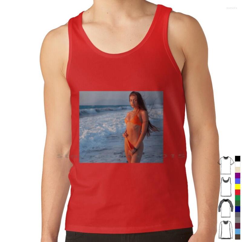 

Men's Tank Tops Alissa Foxy Posing With Bikini-Erotic Art Pography Top Pure Cotton Vest Bikini Erotic Male, Mtank-gray