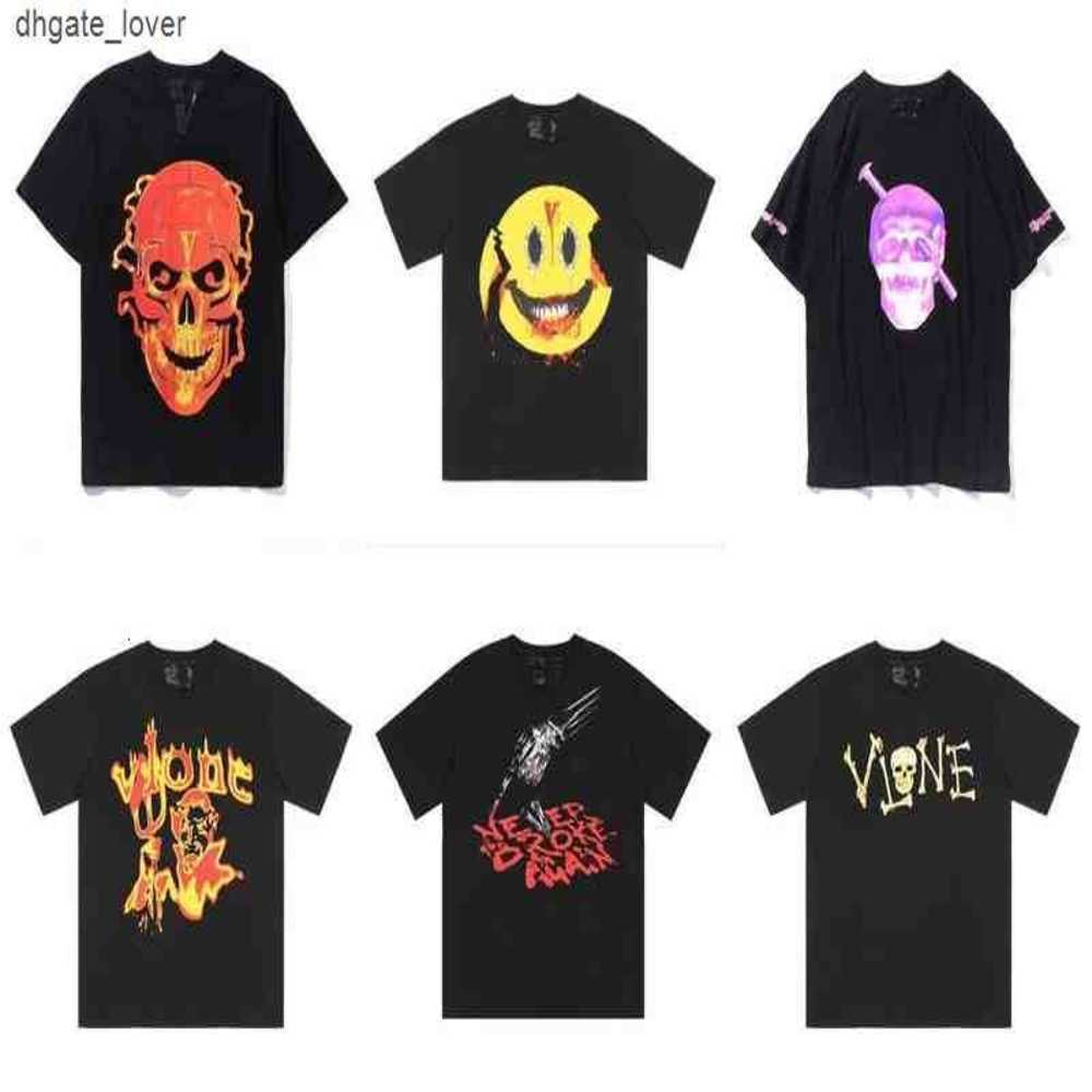 

European Designer Famous Mens Women Ees vl Skull Printed -shirts Hip Hop Short Sleeve Cotton Summer t Shirt Round Neck Polos Size -xl26d6