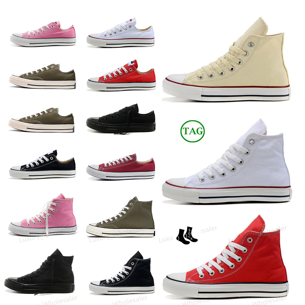 

Canvas Trainers Sneakers Mens Womens Casual Designer Shoe 1970s Red White All Black Outdoor Walking, #9 36-39