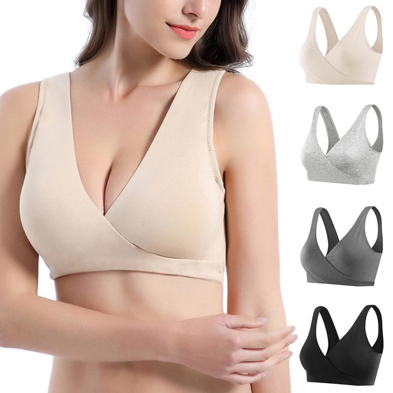 

Bras No Rims Sexy Lingeries Underwears Solid Women One Piece Sleep Lace Beautiful Back Skin-Friendly Comfort Bra Women's Vest, Gray