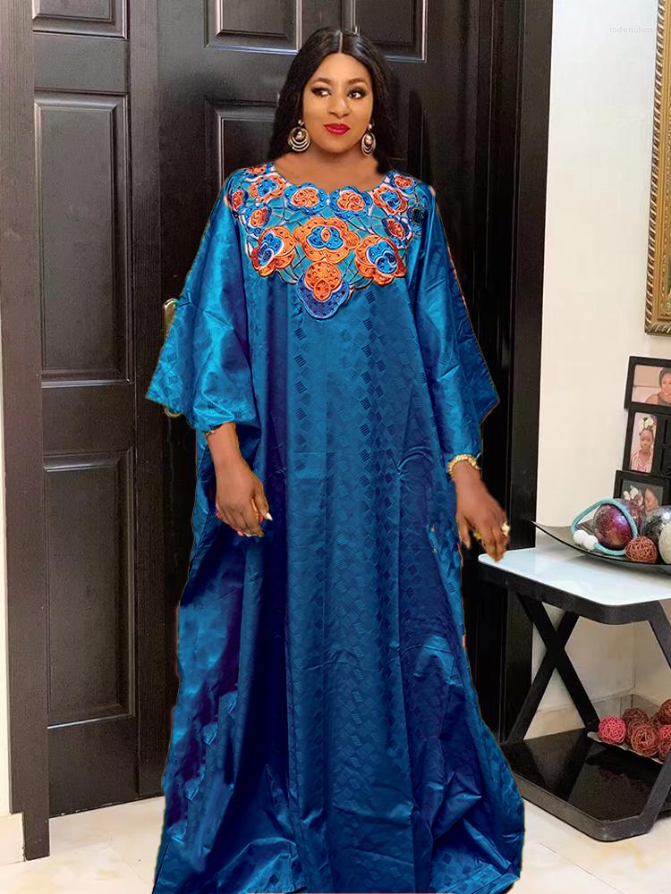 

Ethnic Clothing African Nigeria Women Party Bazin For Traditional Wedding Riche Long Dresses 2023 Top Quality Dashiki Robe Boubou
