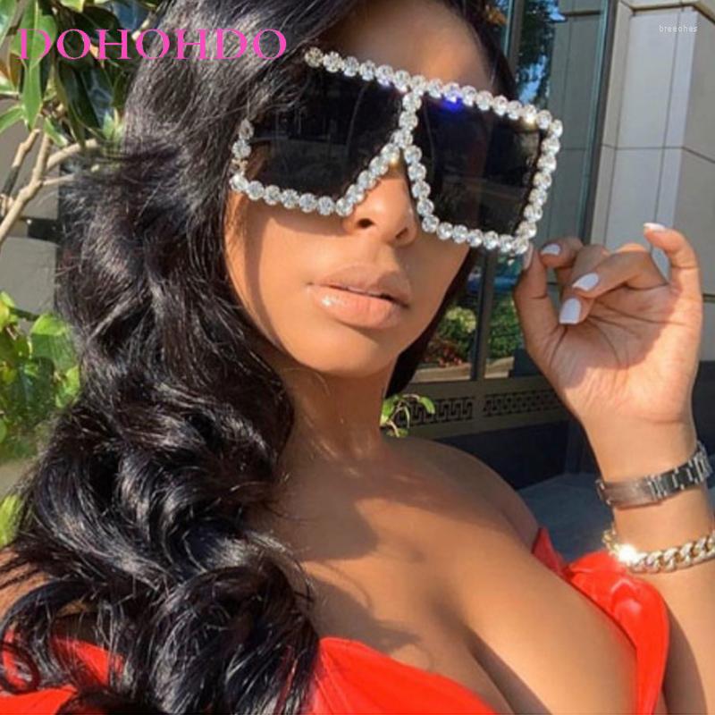 

Sunglasses Square Luxury Rhinestone Steampunk Women 2023 Trend Fancy Crystal Oversized Glasses Female Eyewear Shades Oculos Del