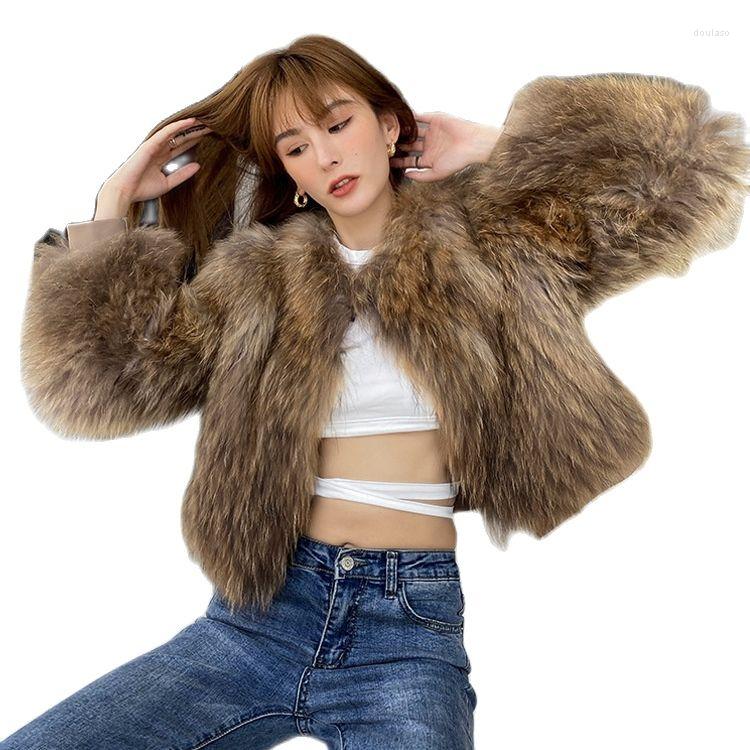 

Women's Fur Luxury Faux Coats Women Winter Long Sleeve Furry Collarless Cardigan Fluffy Short Artificial Outerweart, White