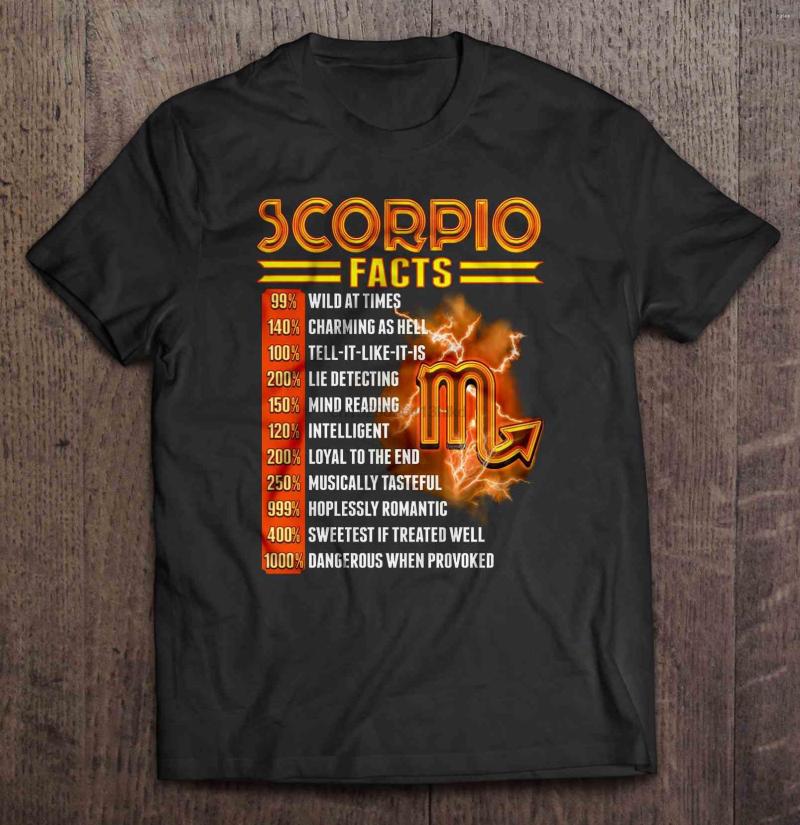 

Men's T Shirts Men Shirt Scorpio Facts Women T-shirt, Be