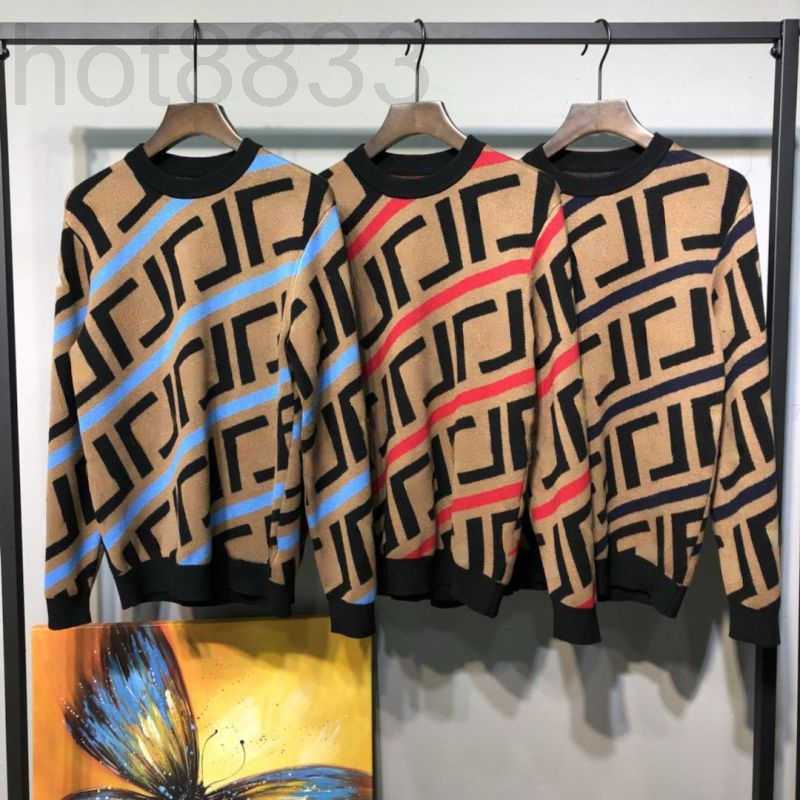 

Men's Sweaters Designer Winter Mens Sweater Knitting Pullover Coat Men Women Jacquard Embroidery Warm Knitted Shirt HKTD, Black