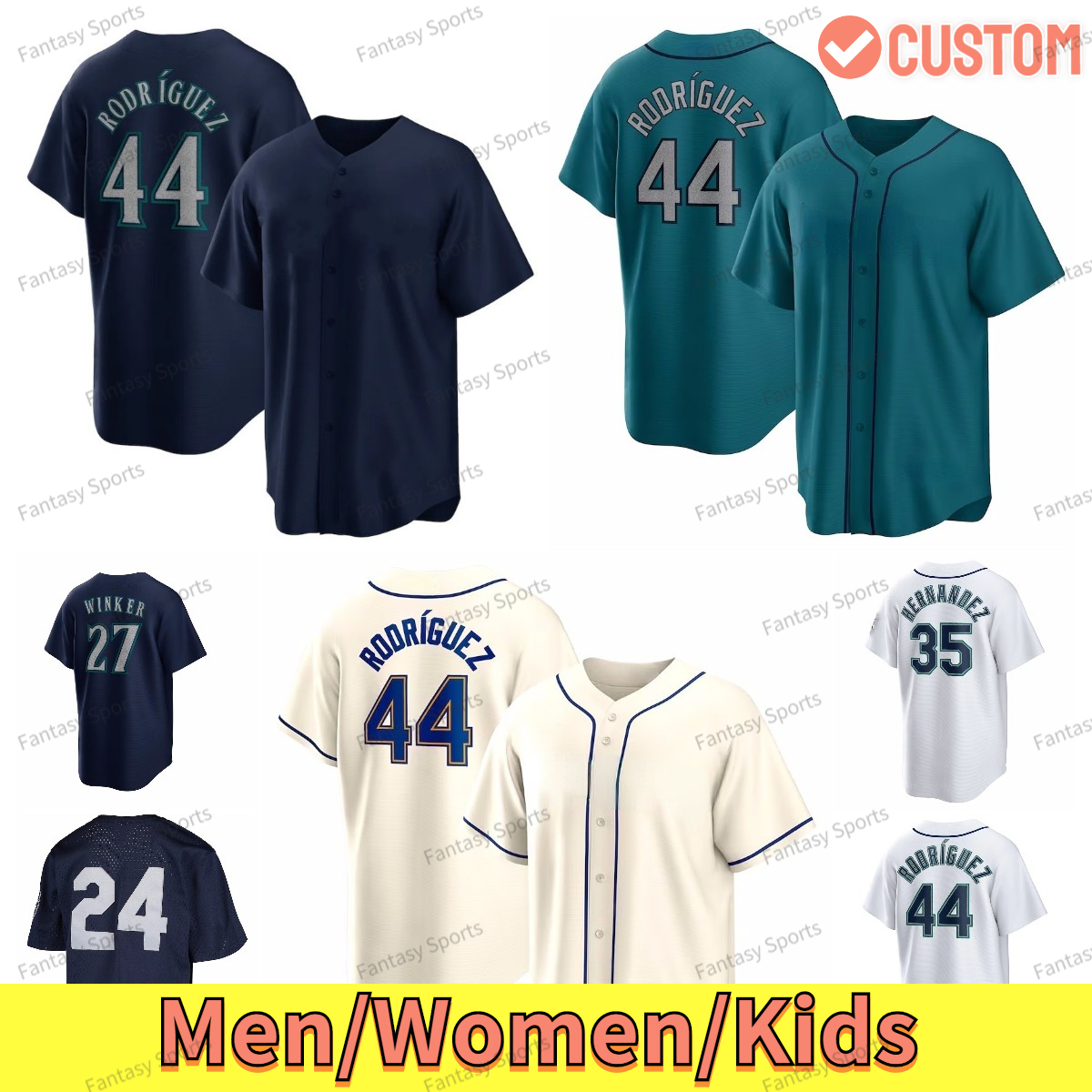 

24 Ken Griffey Jr. Baseball Jersey Mitch Haniger 1 Kyle Lewis 51 Ichiro Suzuki Abraham Toro Seager Eugenio Suarez 33 Justus Sheffield Andres Munoz Mens Kids Stitched, Men custom cool base