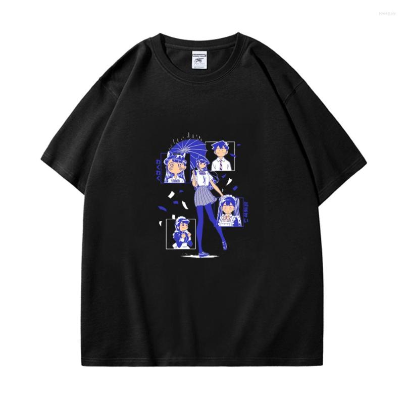 

Men' T Shirts Komi Can't Communicate Print Shirt Women Harajuku Kawaii Streetwear Summer Casual Shouko Komi-san Wa Comyushou Desu Tees, Navy blue