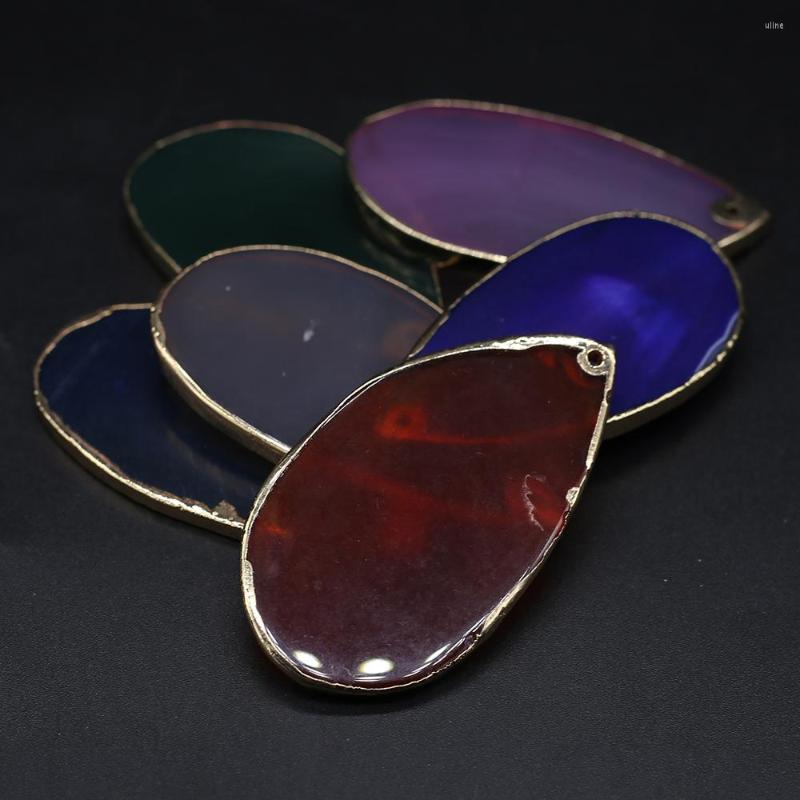 

Charms Natural Stone Pendant Water Drop Shape Quartz Phnom Penh Exquisite Agate For Jewelry DIY Necklace Bracelet Earring Making