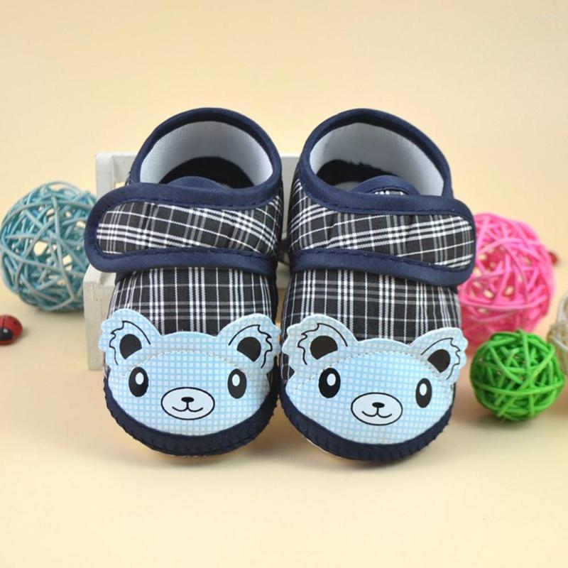

First Walkers Born Girl Boy Soft Sole Crib Toddler Shoes Canvas Sneaker, Blue
