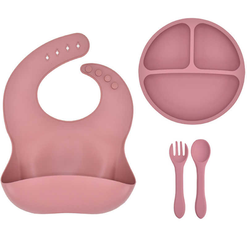 

Cups Dishes Utensils Solid Color Baby Silicone Bowl Divided Plate Feeding Bowl Straw Cup Fork Spoon for Toddlers Training Tableware Set BPA Free AA230413