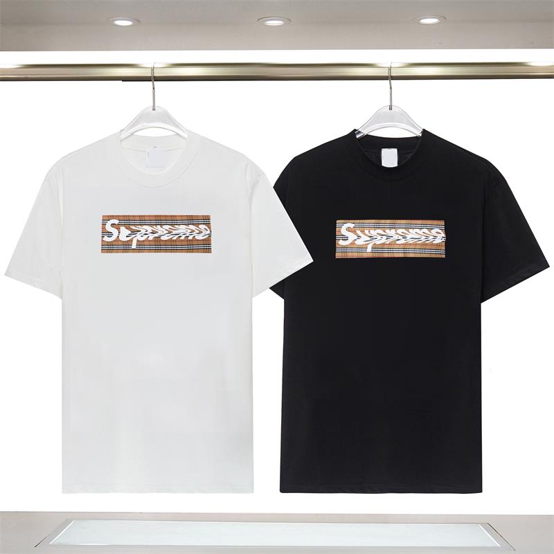 

2023 new tide brand men's t-shirt designer fashion casual summer breathable men's and women's short sleeve t-shirt couple model leggings, White