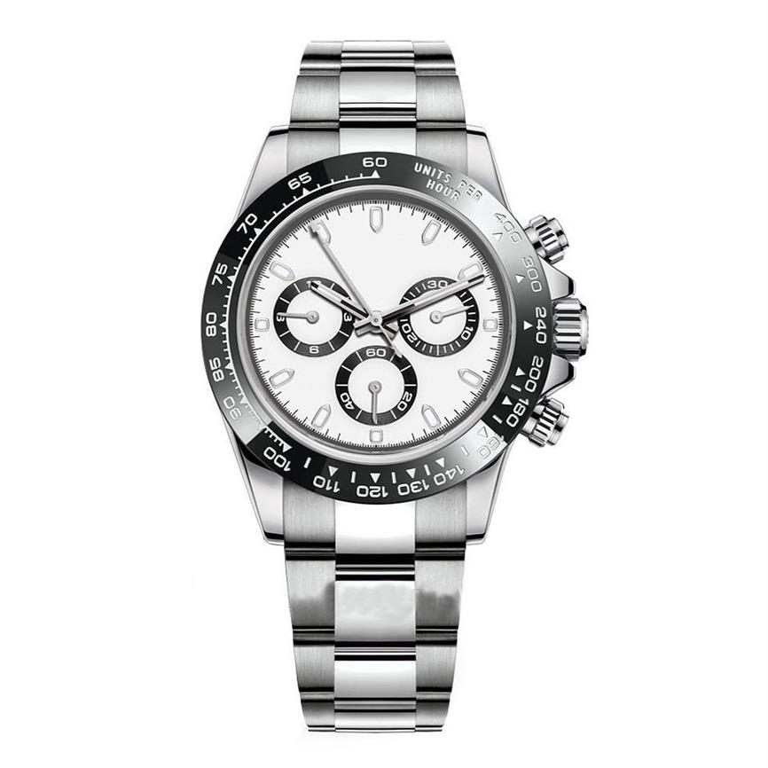 

Deluxe Mens Watch 116500LN series Automatic Mechanical Wristwatch 40mm Ceramic Bezel stainless steel Luminous Watch Fashion waterp2996, Silver white 258a