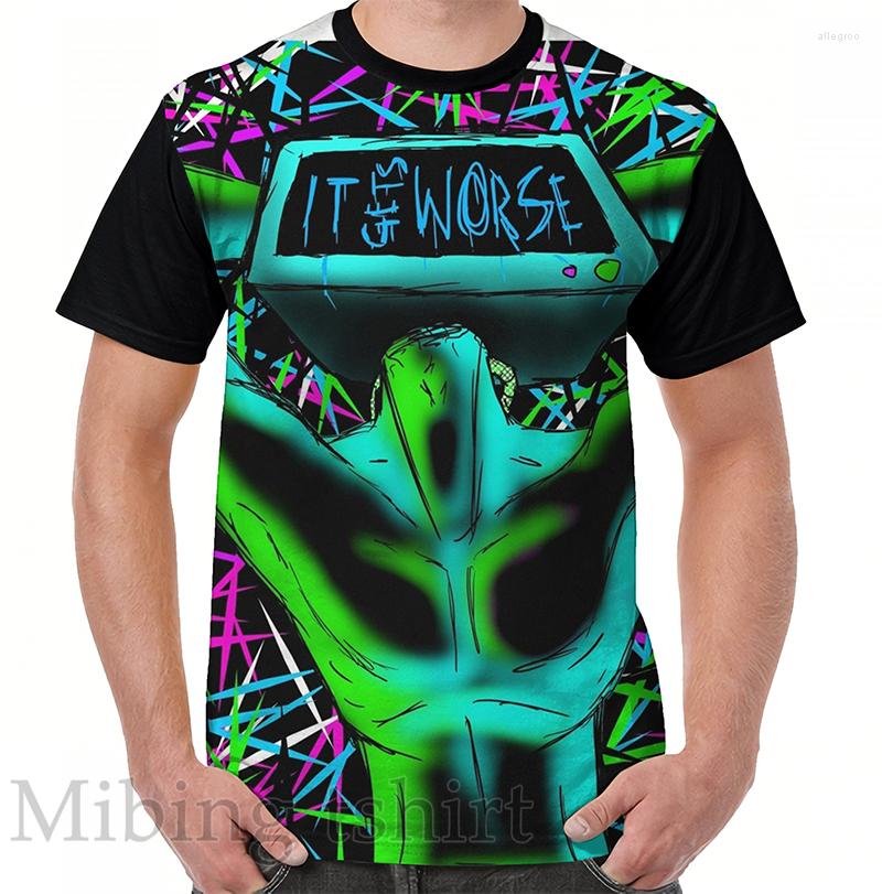

Men' T Shirts Funny Print Men Shirt Women Tops Tee It Gets Worse Graphic T-Shirt O-neck Short Sleeve Casual Tshirts