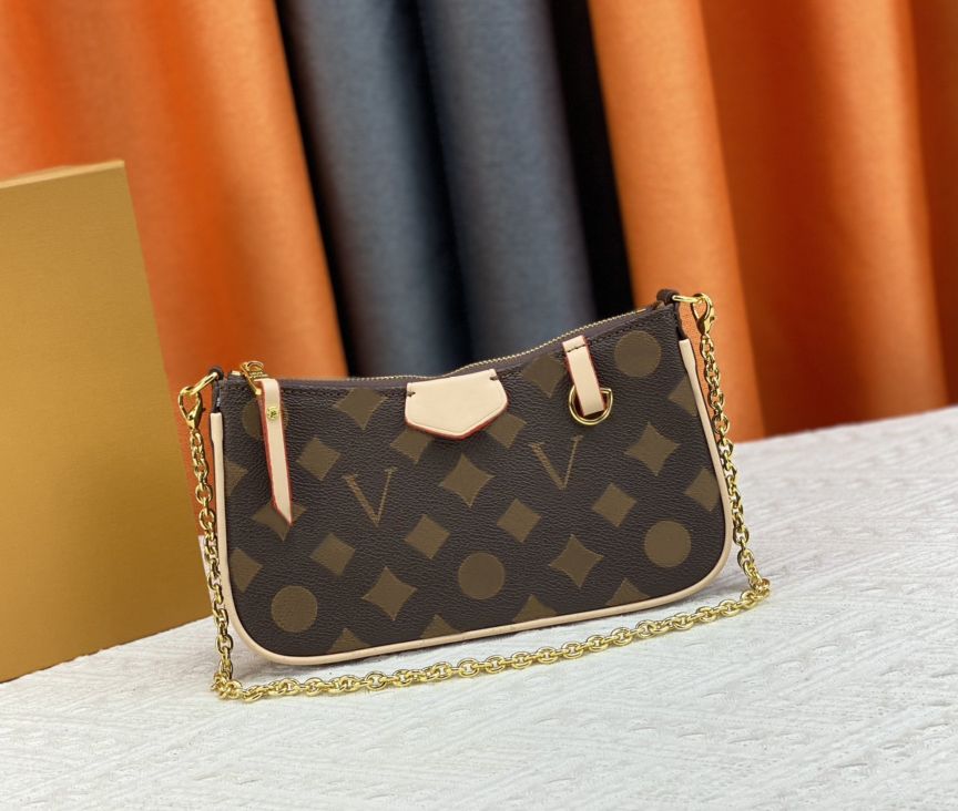 

Designer womens shoulder bag luxury Easy Pouch On Strap handbags embossed flower letter Empreinte leather mini chain makeup bags ladies fashion purses clutch #349b, 80349#embossed monograme