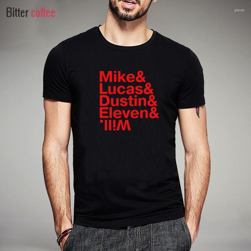 

Men's T Shirts Summer Fashion Stranger Things Men Mike Dustin Lucas Eleven Will T-shirt Tees Cotton Short Sleeve Shirt Plus Size