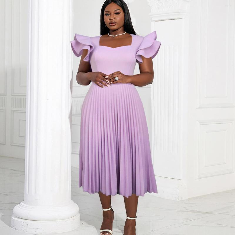 

Ethnic Clothing African Dresses For Women 2023 Summer Fashion Party Pleated Long Maxi Dress Elegant Kaftan Muslim Gown Ladies