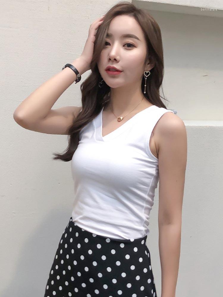 

Women's T Shirts Zometg Womens Summer Outfit Jersey Ladies Sleeveless T-shirts Cotton Shirt Tops For Women Zmtgl084, Grey